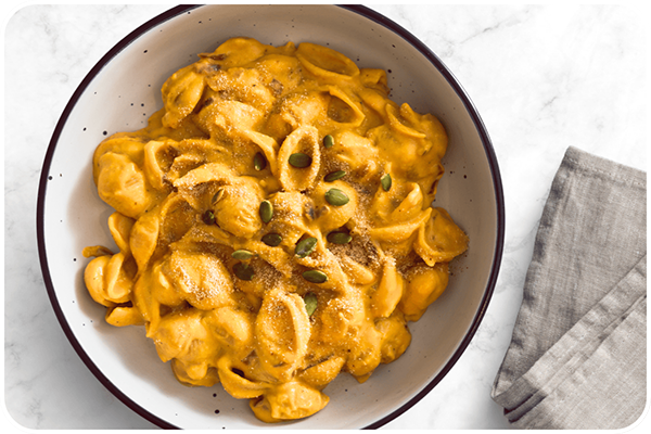 Pumpkin Mac and Cheese; photo by Vegan Outreach