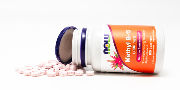 bottle of Now vitamin B12